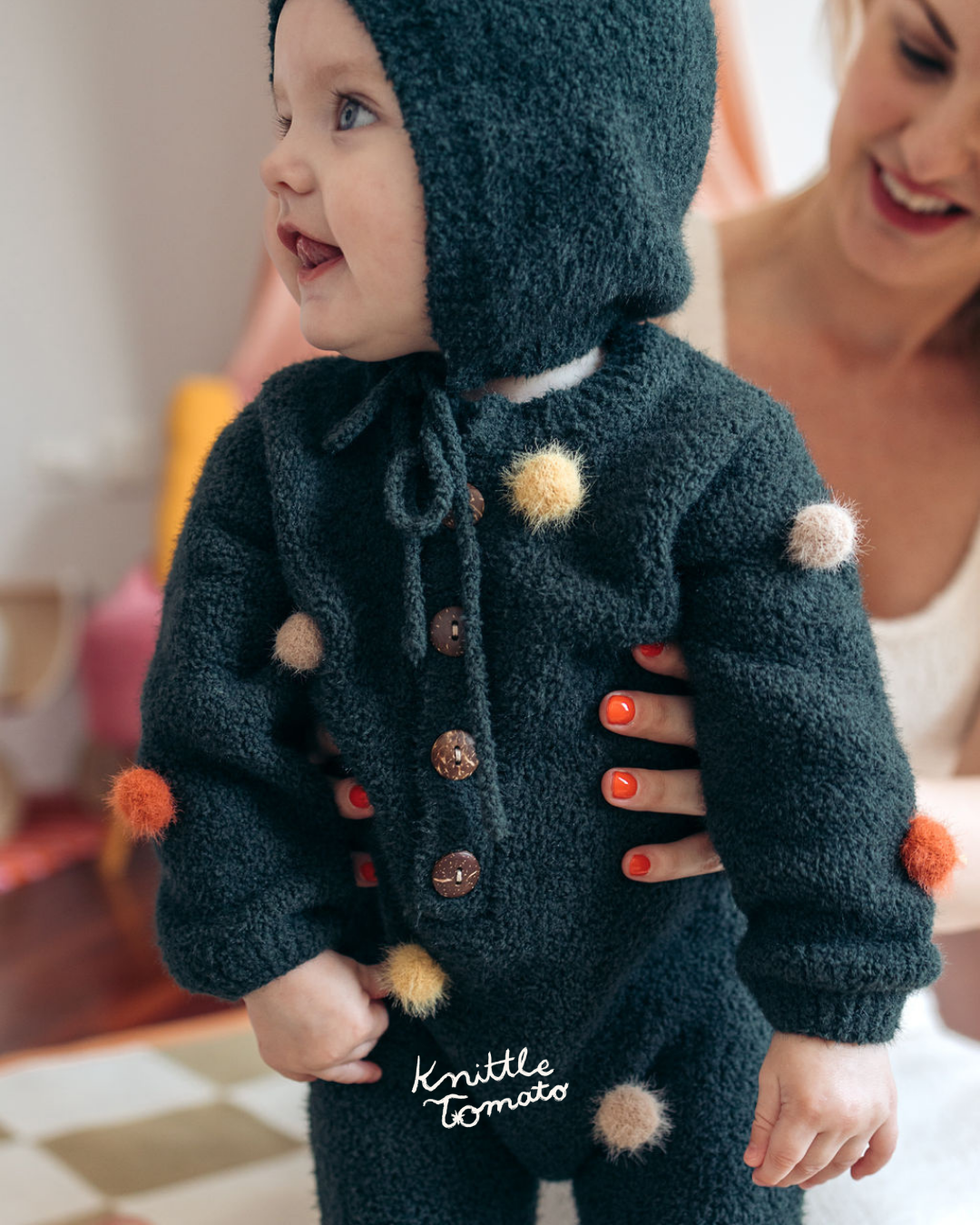 The Christmas Tree Onesie bodysuit with Hat