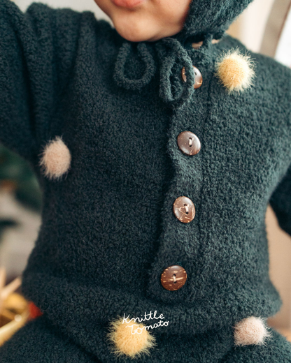 The Christmas Tree Onesie bodysuit with Hat