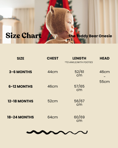 The Teddy Bear Onesie with Hat