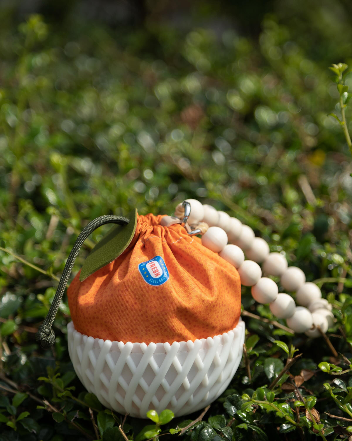 Orange Wrist Pouch