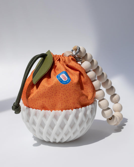 Orange Wrist Pouch