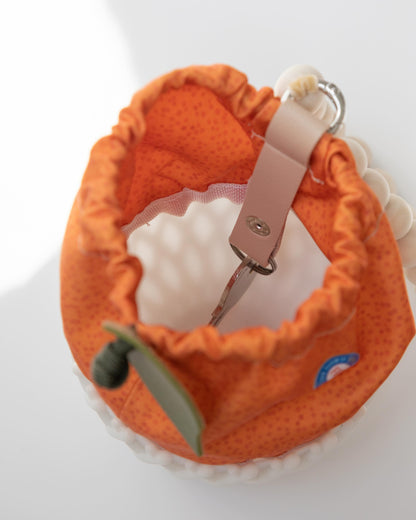 Orange Wrist Pouch