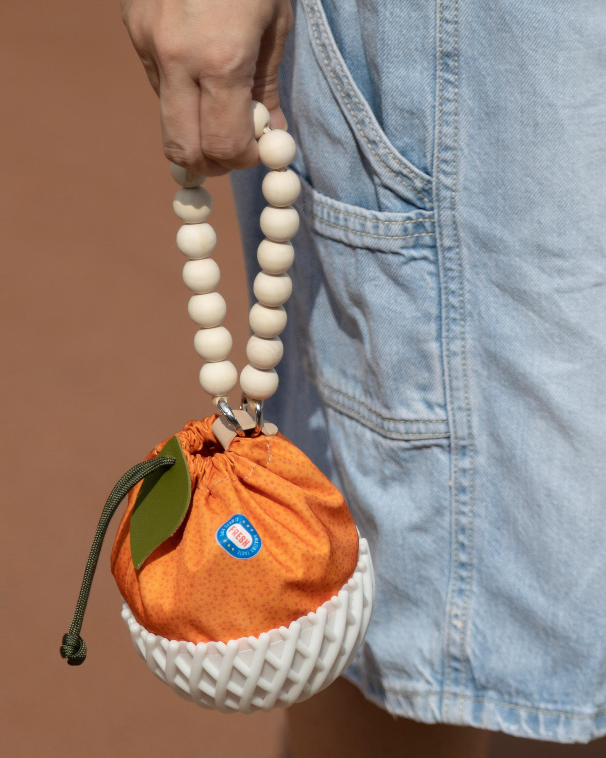 Orange Wrist Pouch